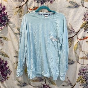 light blue Pink shirt